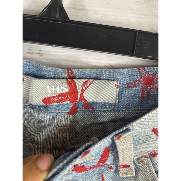 Versace Jeans Couture Jeans Womens 30 Starfish Embellished Bootcut Made in Italy - Picture 3 of 10